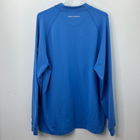Under Armour Blue ColdGear Crewneck Pullover USA Shield Golf Large - Picture 2 of 12